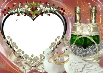 Fotoefect din categoria Rame foto de nuntă № 1077