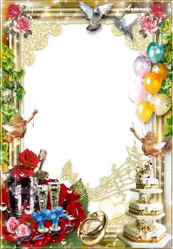 Fotoefect din categoria Rame foto de nuntă № 1626